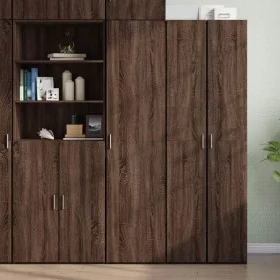Brown oak engineered wood sideboard 45x42.5x185 cm by , Sideboards - Ref: Foro24-3281412, Price: 162,56 €, Discount: %