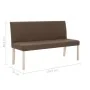 Polyester Bank 139,5 cm braun von , Bänke für Hallen und Lager - Ref: Foro24-281336, Preis: 215,66 €, Rabatt: %