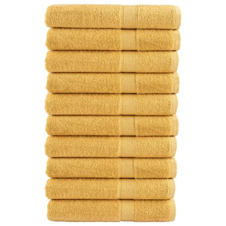 Toallas premium SOLUND 10 unidades dorado 100x200 cm 600 gsm de , Toallas - Ref: Foro24-137295, Precio: 245,46 €, Descuento: %