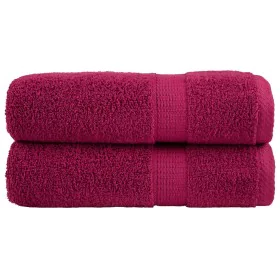 Toallas de baño SOLUND 2 unidades burdeos 100x150 cm 600 gsm de , Toallas - Ref: Foro24-137215, Precio: 39,25 €, Descuento: %