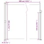 Toldo lateral retráctil rojo 200x300 cm de , Sombrillas - Ref: Foro24-4004357, Precio: 104,37 €, Descuento: %