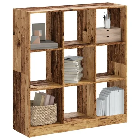 Estantería madera de ingeniería color envejecido 102x32x108 cm de , Librerías y estanterías - Ref: Foro24-3307844, Precio: 11...