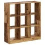 Estantería madera de ingeniería color envejecido 102x32x108 cm de , Librerías y estanterías - Ref: Foro24-3307844, Precio: 11...