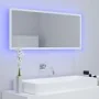 Espejo de baño LED acrílico blanco 100x8,5x37 cm de vidaXL, Tocadores de baño - Ref: Foro24-804940, Precio: 62,28 €, Descuent...