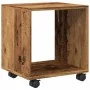 Armario con ruedas madera ingeniería envejecida 37x33x42,5 cm de , Mesas auxiliares - Ref: Foro24-853135, Precio: 30,75 €, De...