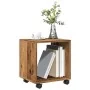 Armario con ruedas madera ingeniería envejecida 37x33x42,5 cm de , Mesas auxiliares - Ref: Foro24-853135, Precio: 30,75 €, De...