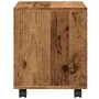 Armario con ruedas madera ingeniería envejecida 37x33x42,5 cm de , Mesas auxiliares - Ref: Foro24-853135, Precio: 30,75 €, De...