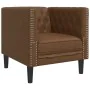 Sillón de piel de ante sintético marrón de , Sofás - Ref: Foro24-372658, Precio: 178,70 €, Descuento: %