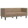 2-Sitzer Chesterfield Sofa Kunstleder Braun Cappuccino von , Sofas - Ref: Foro24-372664, Preis: 286,62 €, Rabatt: %