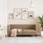 2-Sitzer Chesterfield Sofa Kunstleder Braun Cappuccino von , Sofas - Ref: Foro24-372664, Preis: 286,62 €, Rabatt: %