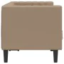 2-Sitzer Chesterfield Sofa Kunstleder Braun Cappuccino von , Sofas - Ref: Foro24-372664, Preis: 286,62 €, Rabatt: %
