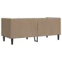 2-Sitzer Chesterfield Sofa Kunstleder Braun Cappuccino von , Sofas - Ref: Foro24-372664, Preis: 286,62 €, Rabatt: %