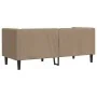 Sofá Chesterfield de 2 plazas cuero artificial marrón capuchino de , Sofás - Ref: Foro24-372664, Precio: 286,62 €, Descuento: %