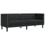 3-seater Chesterfield sofa artificial leather black by , Sofas - Ref: Foro24-372666, Price: 299,26 €, Discount: %