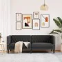 Sofá Chesterfield de 3 plazas cuero artificial negro de , Sofás - Ref: Foro24-372666, Precio: 299,26 €, Descuento: %