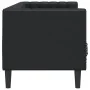 3-seater Chesterfield sofa artificial leather black by , Sofas - Ref: Foro24-372666, Price: 299,26 €, Discount: %