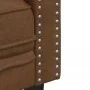 Sofá Chesterfield de 2 plazas piel de ante sintético marrón de , Sofás - Ref: Foro24-372672, Precio: 290,39 €, Descuento: %
