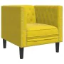 Sillón Chesterfield de terciopelo amarillo de , Sofás - Ref: Foro24-372679, Precio: 156,92 €, Descuento: %