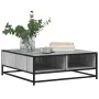Mesa de centro madera ingeniería metal gris Sonoma 80x80x30 cm by , Coffee table - Ref: Foro24-848772, Price: 64,48 €, Discou...