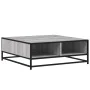 Mesa de centro madera ingeniería metal gris Sonoma 80x80x30 cm by , Coffee table - Ref: Foro24-848772, Price: 64,48 €, Discou...
