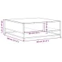 Mesa de centro madera ingeniería metal gris Sonoma 80x80x30 cm by , Coffee table - Ref: Foro24-848772, Price: 64,48 €, Discou...