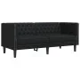Juego de sofás Chesterfield 3 piezas cuero sintético negro de , Sofás - Ref: Foro24-3209267, Precio: 721,38 €, Descuento: %