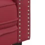 Juego de sofás Chesterfield 3 piezas cuero sintético rojo tinto de , Sofás - Ref: Foro24-3209271, Precio: 693,85 €, Descuento: %