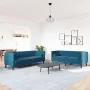 Set de sofás Chesterfield con cojines 2 piezas terciopelo azul de , Sofás - Ref: Foro24-3209299, Precio: 663,56 €, Descuento: %