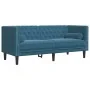 Set de sofás Chesterfield con cojines 2 piezas terciopelo azul de , Sofás - Ref: Foro24-3209299, Precio: 663,56 €, Descuento: %
