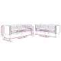 Juego de sofás Chesterfield 2 piezas cuero sintético rojo tinto de , Sofás - Ref: Foro24-3209278, Precio: 555,24 €, Descuento: %