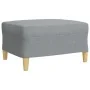 4-piece sofa set with footrest and cushions light gray fabric by , Sofas - Ref: Foro24-3278311, Price: 690,24 €, Discount: %