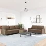 Set Sofas mit Fußstütze 3 Stück brauner Stoff von , Sofas - Ref: Foro24-3278330, Preis: 532,85 €, Rabatt: %