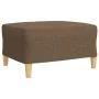 Juego de sofás con reposapiés 3 piezas tela marrón de , Sofás - Ref: Foro24-3278330, Precio: 532,85 €, Descuento: %