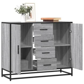 Aparador de madera de ingeniería gris Sonoma 92x35x76 cm de , Aparadores - Ref: Foro24-3300828, Precio: 138,00 €, Descuento: %