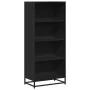 Estantería de madera de ingeniería negra 60x35x139 cm de , Librerías y estanterías - Ref: Foro24-3300840, Precio: 103,77 €, D...