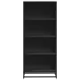 Estantería de madera de ingeniería negra 60x35x139 cm de , Librerías y estanterías - Ref: Foro24-3300840, Precio: 103,77 €, D...