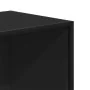 Estantería de madera de ingeniería negra 60x35x139 cm de , Librerías y estanterías - Ref: Foro24-3300840, Precio: 103,77 €, D...