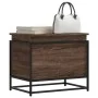 Caja de almacenaje con tapa madera marrón roble 60x40x51,5 cm de , Cestas para almacenaje - Ref: Foro24-848798, Precio: 54,68...