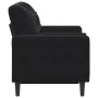 Sofá de 2 plazas con cojines terciopelo negro 120 cm by , Sofas - Ref: Foro24-3278214, Price: 246,60 €, Discount: %