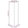 Jardinera triangular acero galvanizado 30x26x75 cm de , Maceteros y jardineras - Ref: Foro24-851153, Precio: 58,18 €, Descuen...