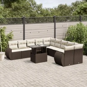 Set de sofás de jardín 11 pzas cojines ratán sintético marrón de , Conjuntos de jardín - Ref: Foro24-3268803, Precio: 835,90 ...