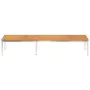 Tumbona de madera maciza de acacia y acero inoxidable by , Loungers - Ref: Foro24-46493, Price: 208,65 €, Discount: %