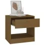 Mesita de noche madera maciza de pino marrón miel 40x31x40 cm by , Nightstands - Ref: Foro24-808069, Price: 39,25 €, Discount: %