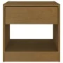 Mesita de noche madera maciza de pino marrón miel 40x31x40 cm by , Nightstands - Ref: Foro24-808069, Price: 39,25 €, Discount: %