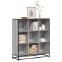 Estantería madera y metal gris Sonoma 97,5x33x107,5 cm de , Librerías y estanterías - Ref: Foro24-3300863, Precio: 120,31 €, ...