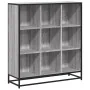 Estantería madera y metal gris Sonoma 97,5x33x107,5 cm de , Librerías y estanterías - Ref: Foro24-3300863, Precio: 120,31 €, ...