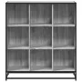 Estantería madera y metal gris Sonoma 97,5x33x107,5 cm de , Librerías y estanterías - Ref: Foro24-3300863, Precio: 120,31 €, ...