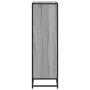 Estantería madera y metal gris Sonoma 97,5x33x107,5 cm de , Librerías y estanterías - Ref: Foro24-3300863, Precio: 120,31 €, ...