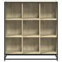 Estantería madera y metal roble Sonoma 97,5x33x107,5 cm de , Librerías y estanterías - Ref: Foro24-3300861, Precio: 113,45 €,...