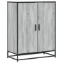 Zapatero madera de ingeniería y metal gris Sonoma 75x38x97,5 cm de , Zapateros y organizadores de calzado - Ref: Foro24-33008...